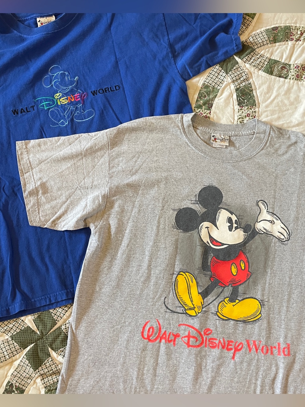 Vintage Disney World Mickey Mouse Tee Bundle Size Large